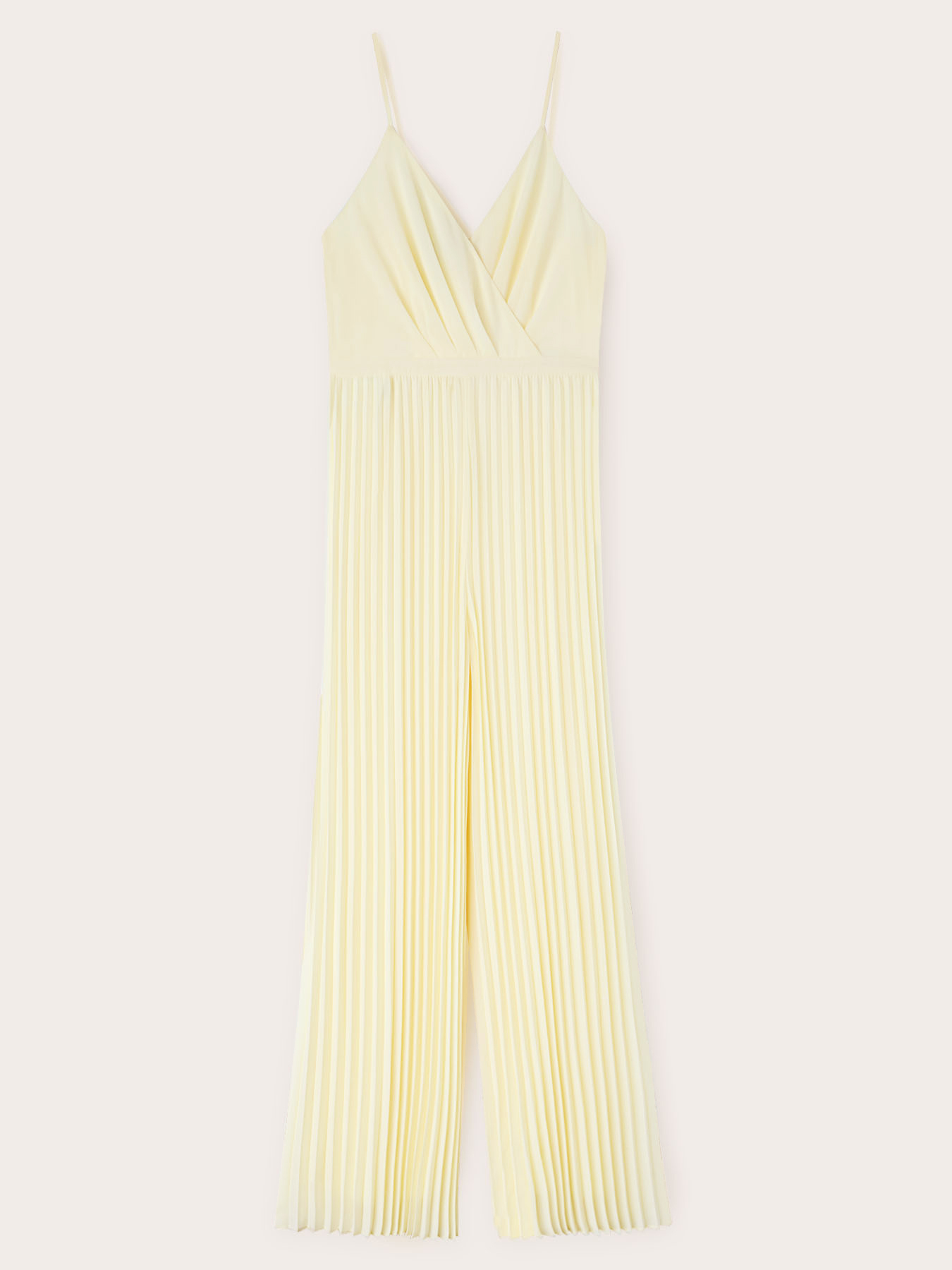 Mono largo plisado de raso image number 3