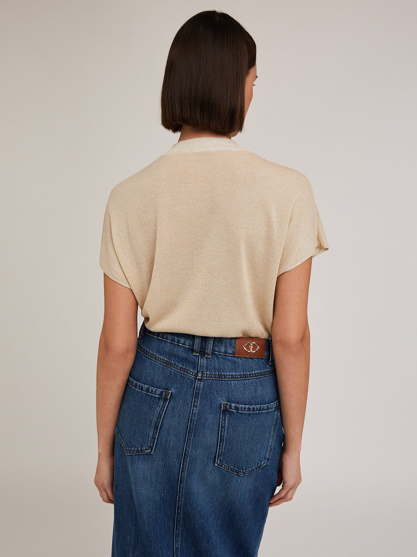 Pull kimono en viscose lurex image number 1