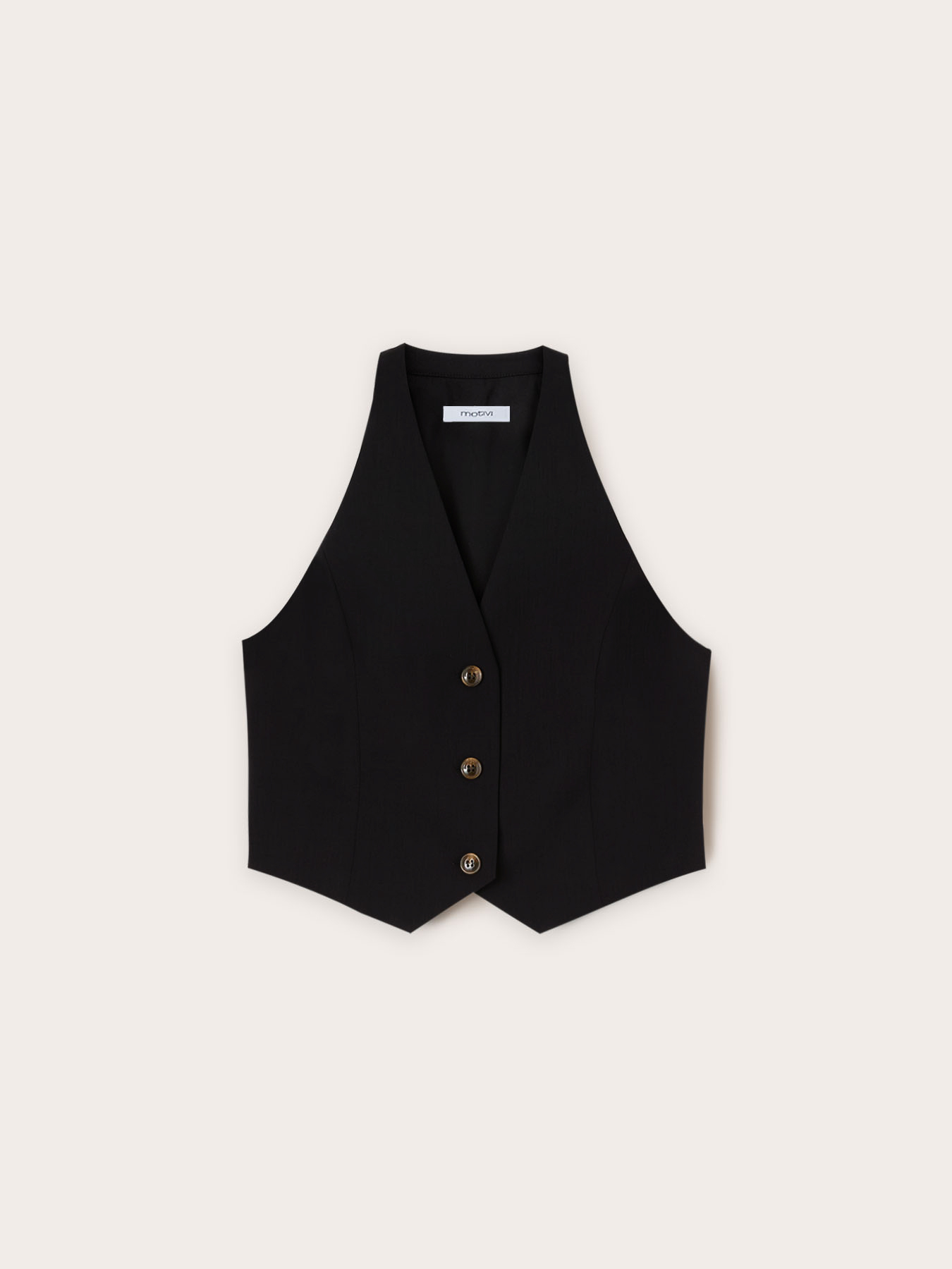 Gilet court en polyviscose image number 4