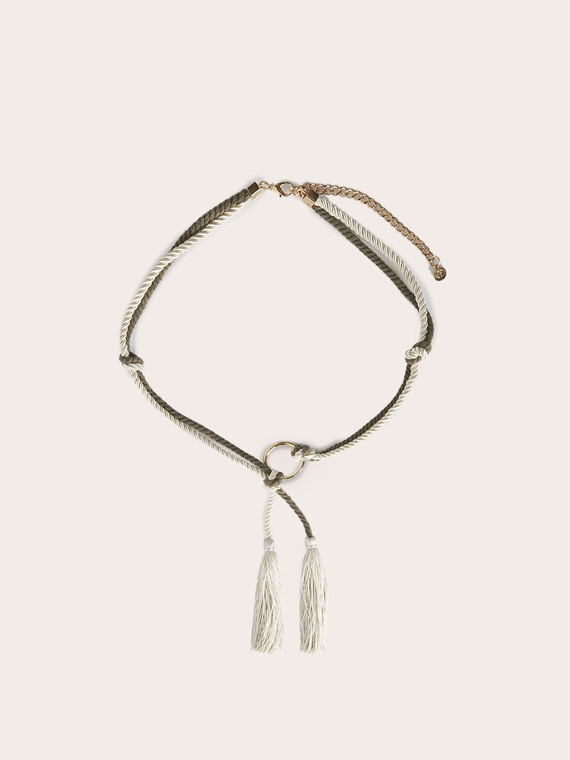 Cintura in corda con nappe