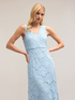 Robe midi en dentelle macram&eacute; image number 3