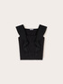 Top in jersey con volant image number 4