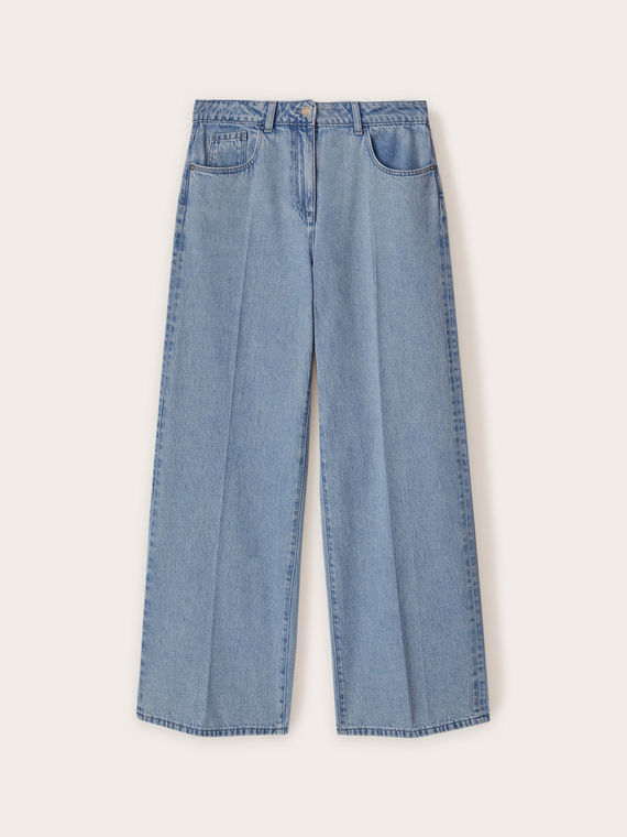 Jeans wide leg light blue