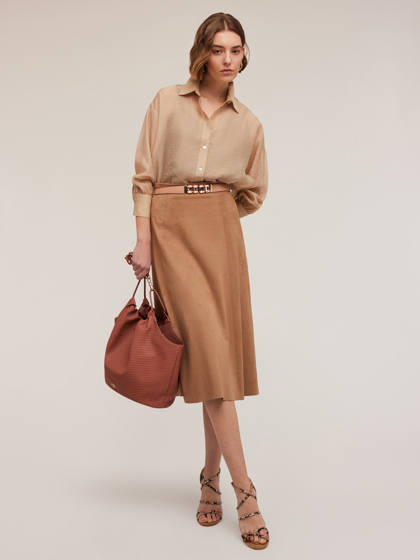 Gonna midi effetto su&egrave;de image number 0