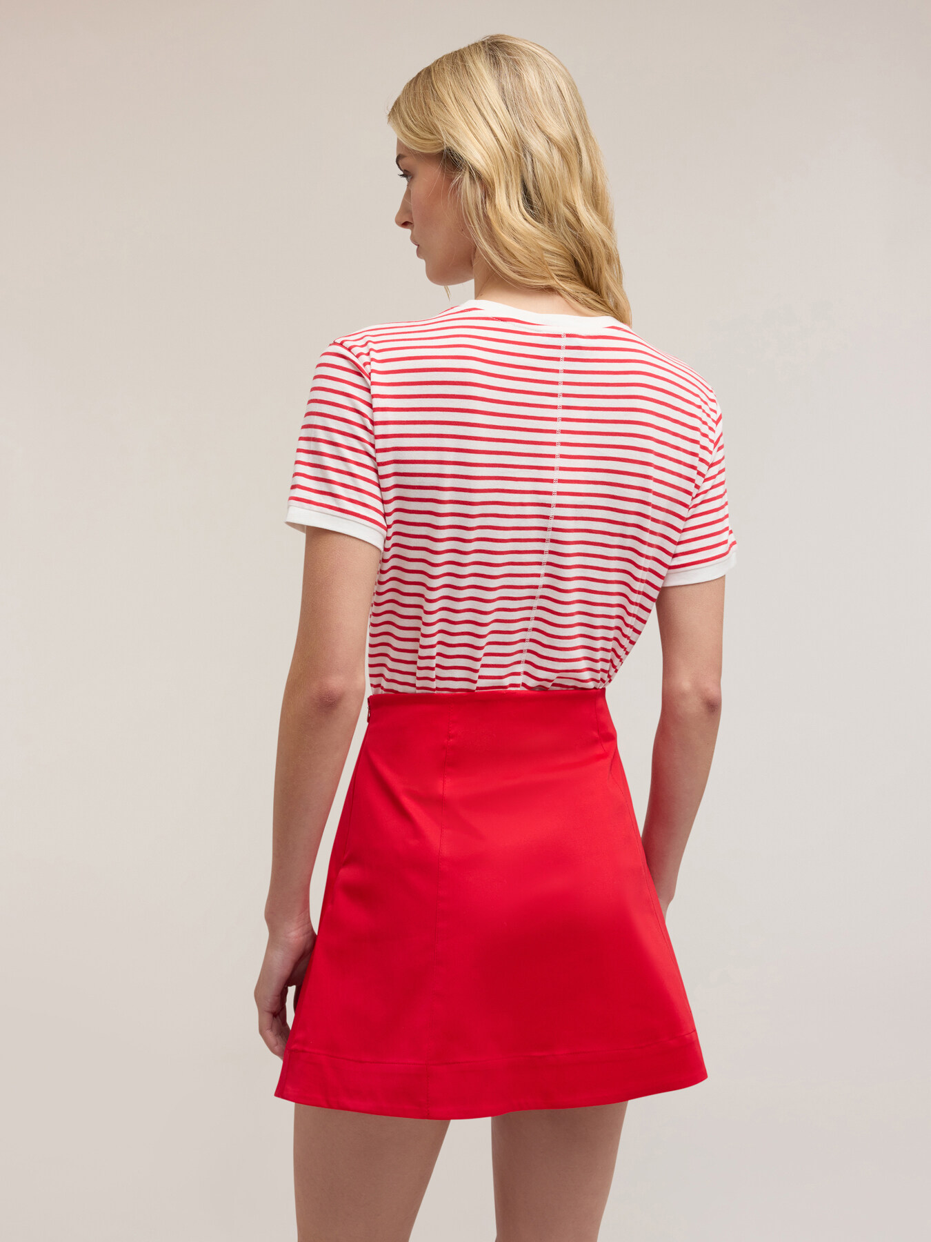 T-shirt en coton &agrave; rayures image number 1