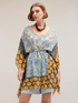 Printed chiffon poncho image number 3