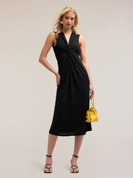 Robe avec n&oelig;ud en jersey