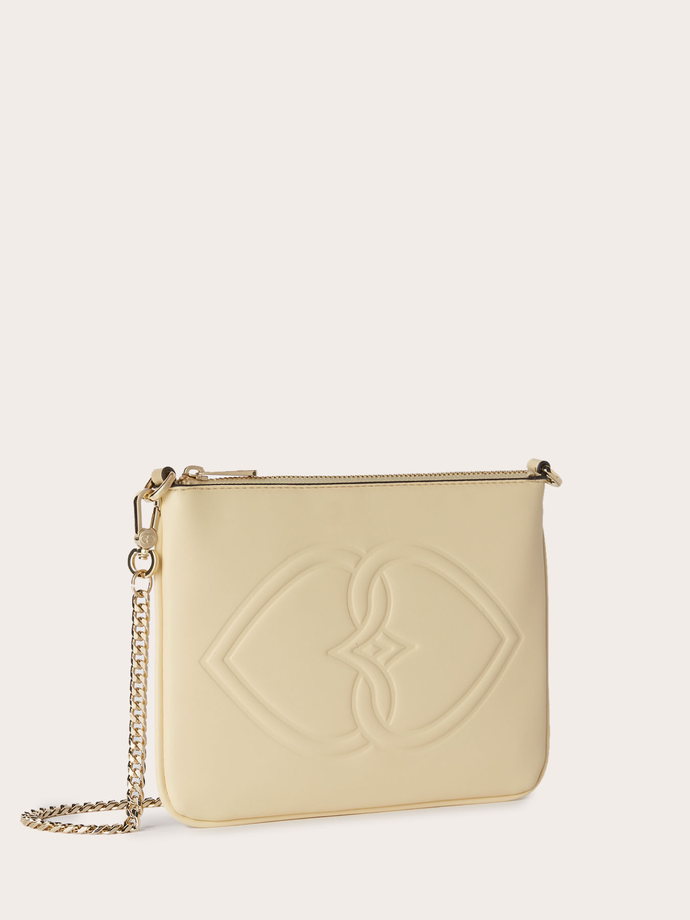 Flat coated fabric clutch image number 3