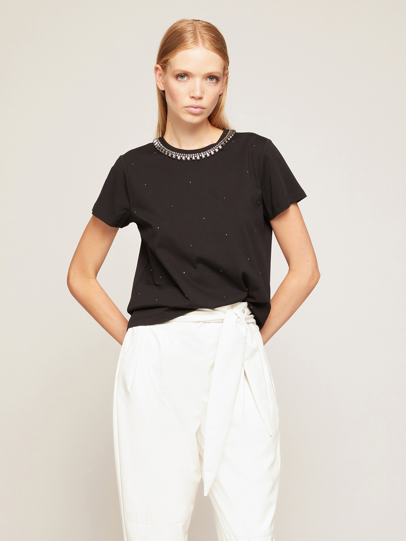 Oversize-T-Shirt mit Kette image number 0