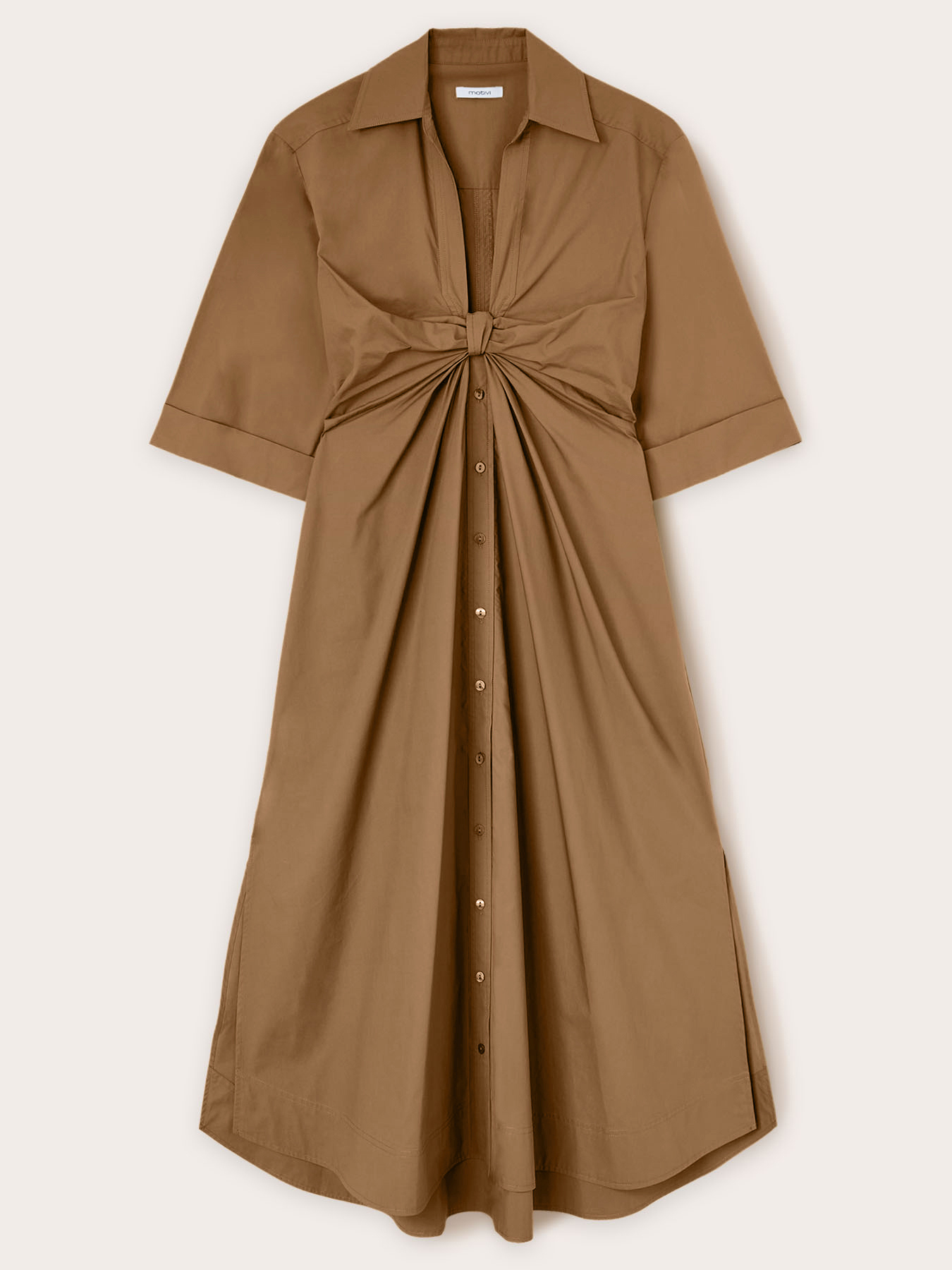 Chemisier dress with knot image number 4