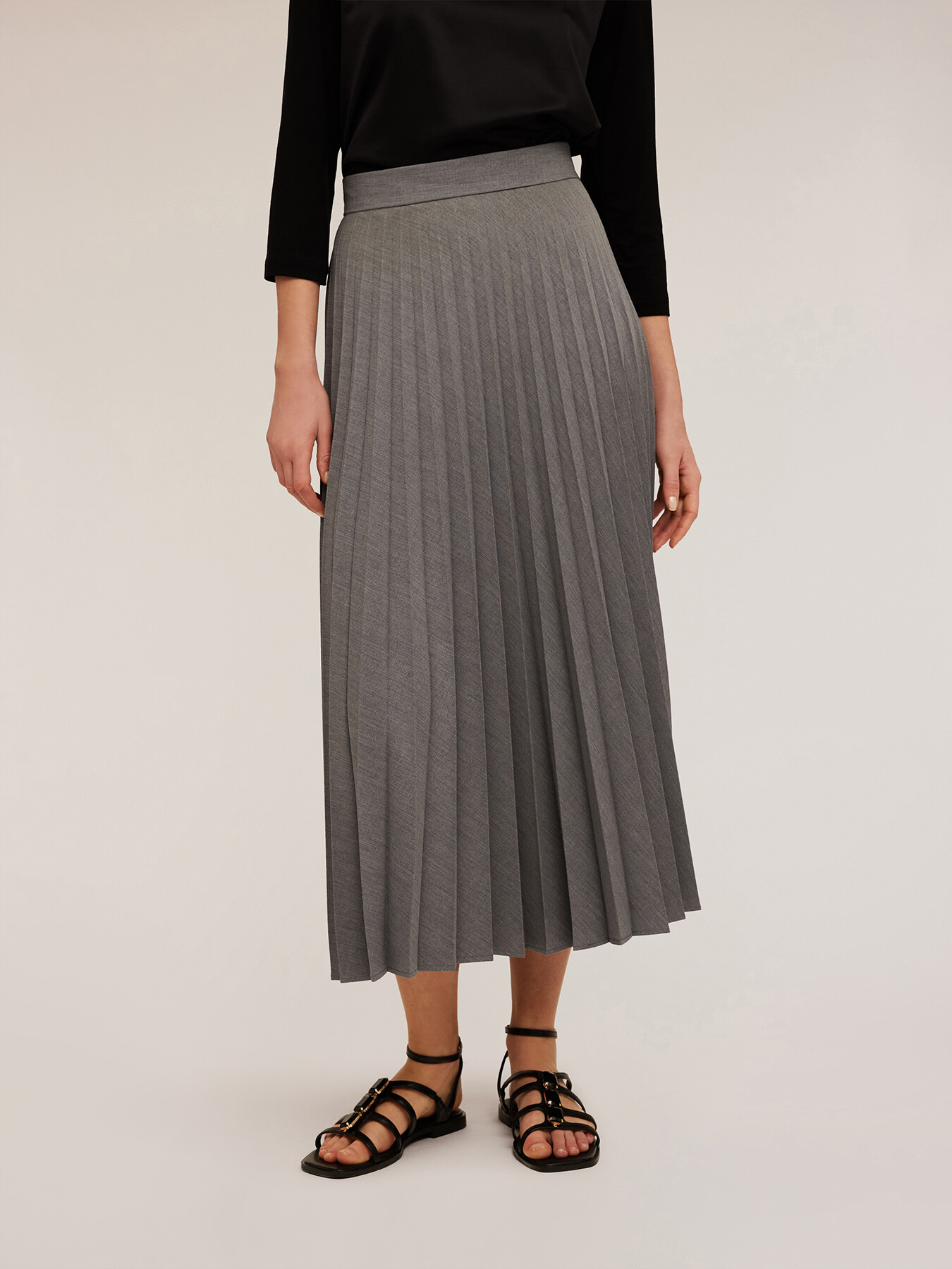 Jupe midi pliss&eacute;e image number 2