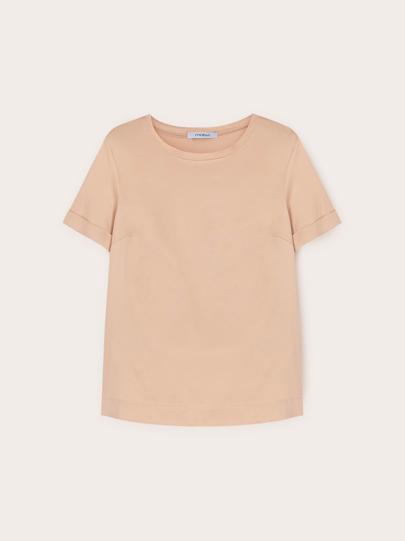 T-shirt basic in raso