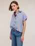 Short-sleeved linen shirt image number 0