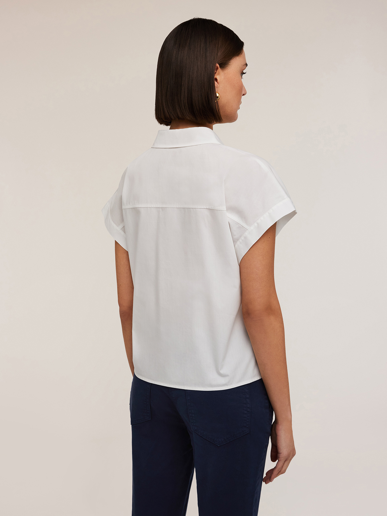 Cotton kimono shirt image number 1