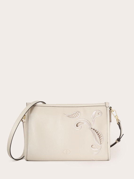 Borsa a tracolla ricamata