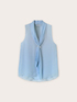 Blusa sin mangas con pa&ntilde;uelo plisado image number 1