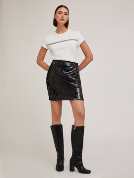 Sequin miniskirt
