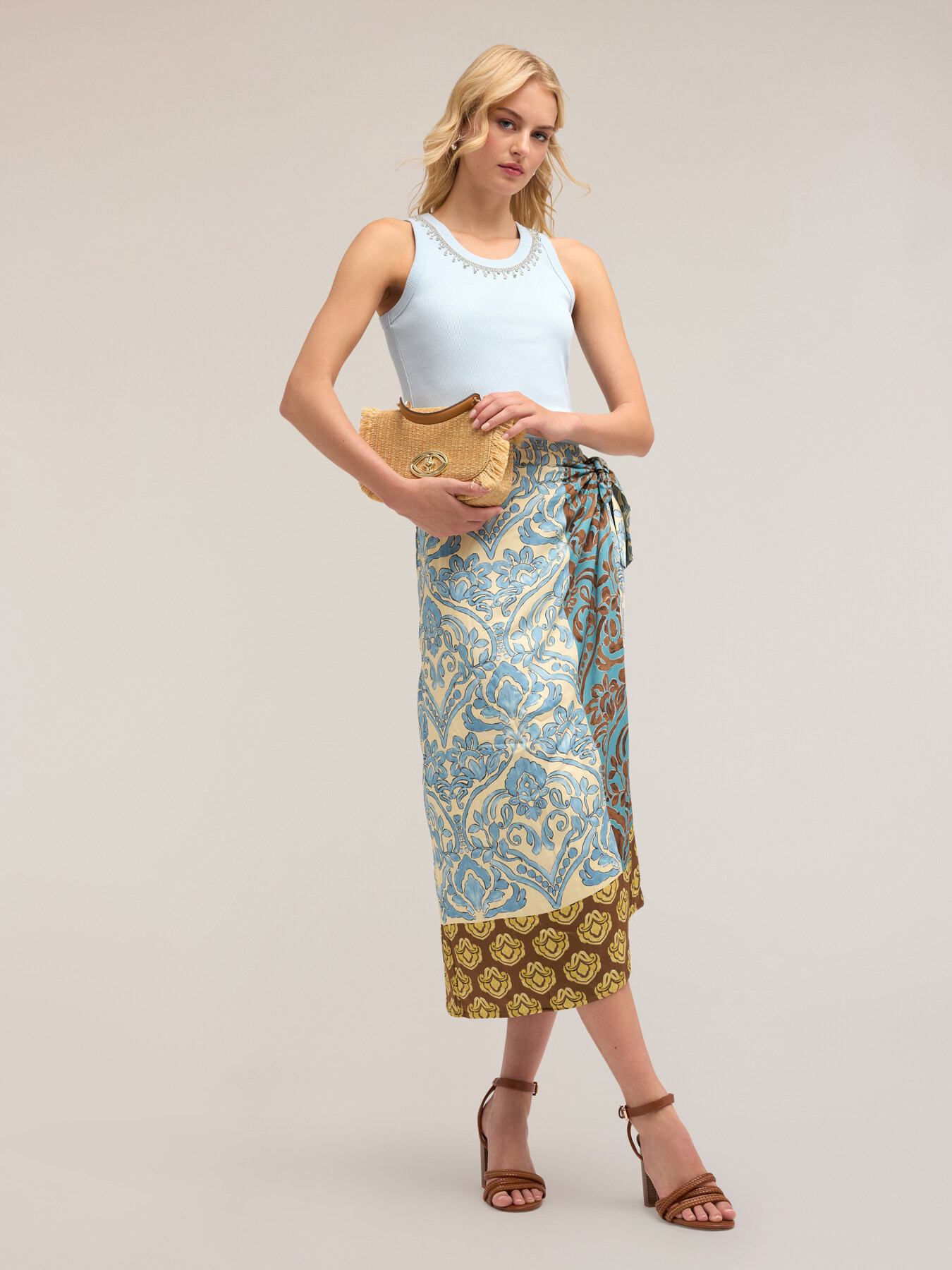 Tanktop mit Crystal-Fransen image number 3