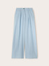 Pantalones palazzo con pliegues mezcla de lyocell image number 3