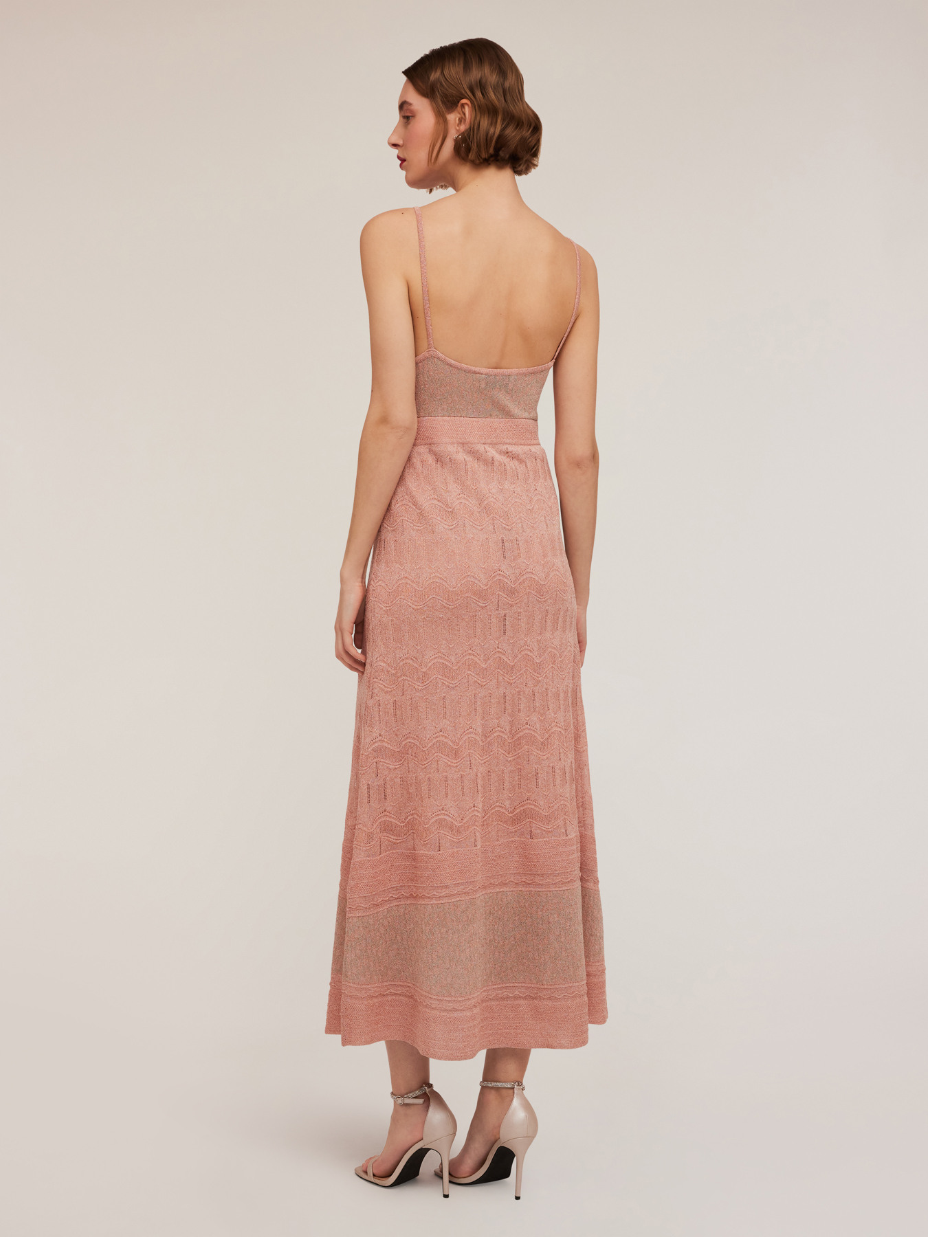 Langes Strickkleid mit eingearbeitetem Lurex image number 1