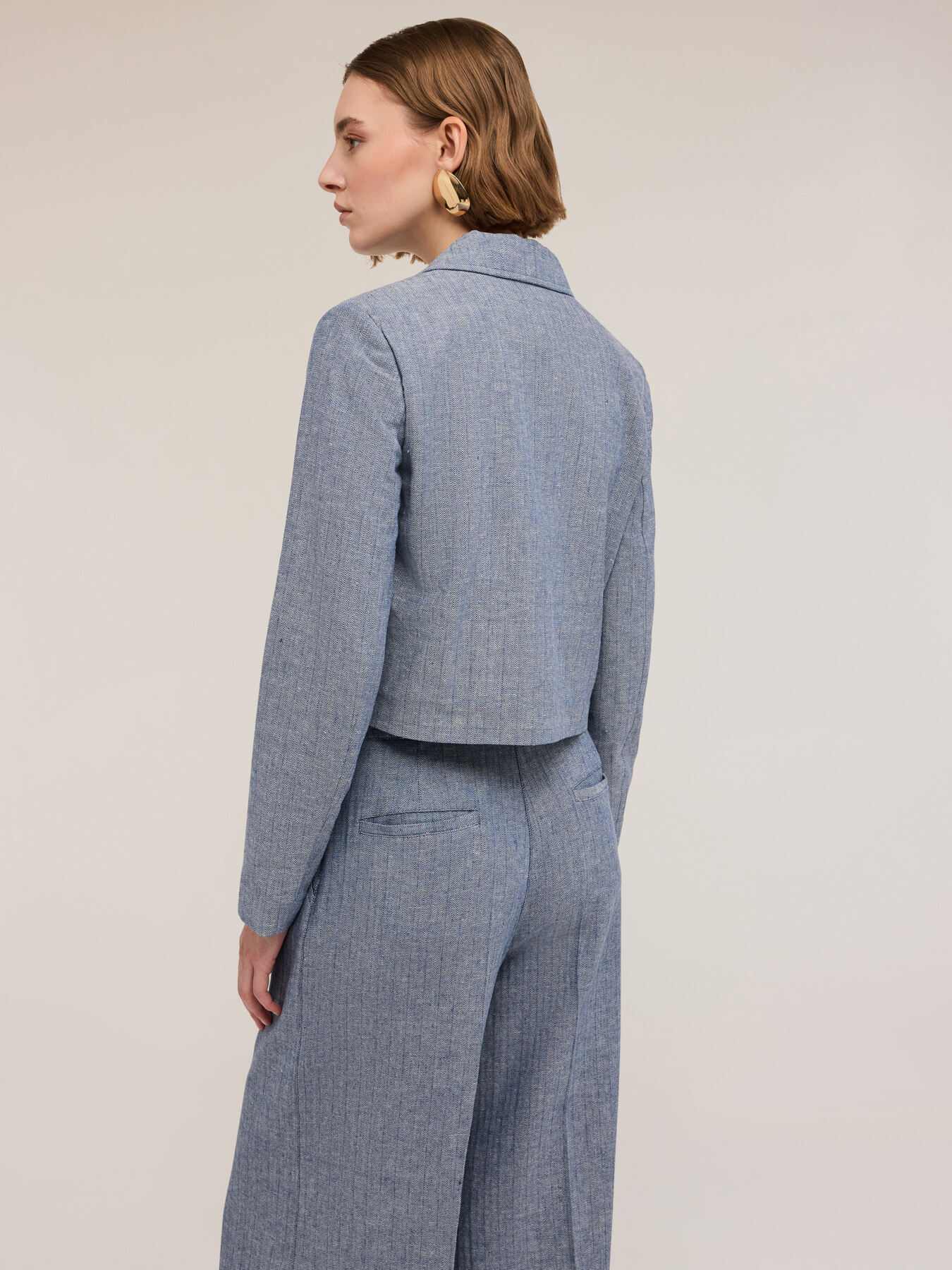 Giacca corta effetto denim image number 1