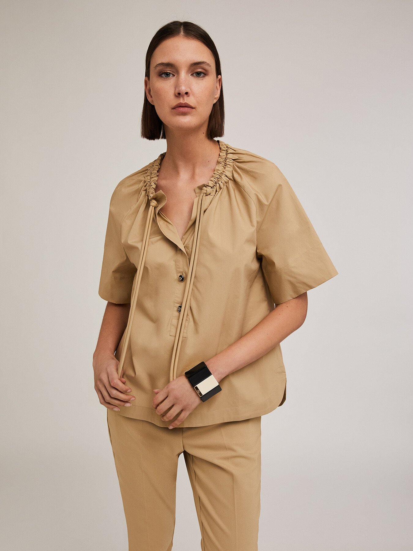 Hemdbluse mit Kordelzug image number 0