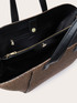 Shopping bag woven armure cloth effect with handles image number 4