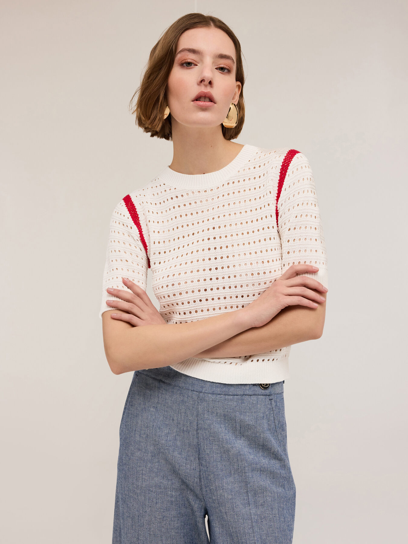 Su&eacute;ter efecto crochet image number 3