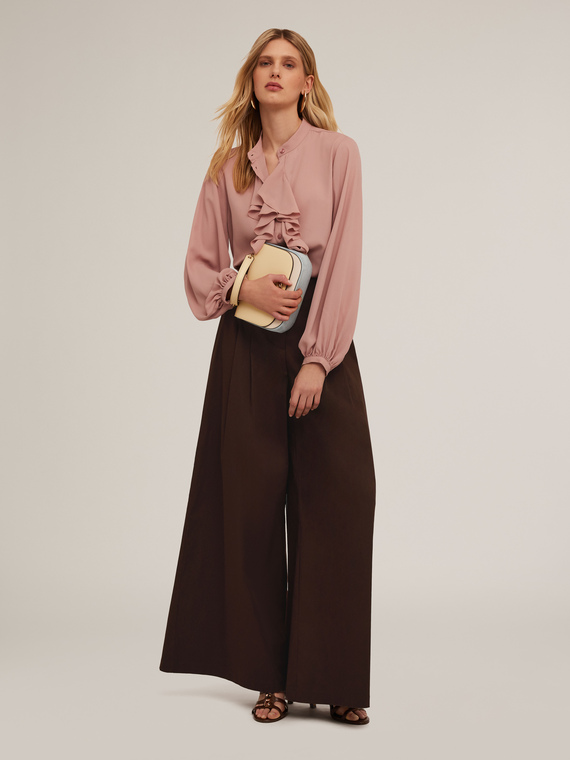 Cotton palazzo trousers