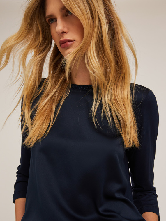 T-shirt basic bimaterica