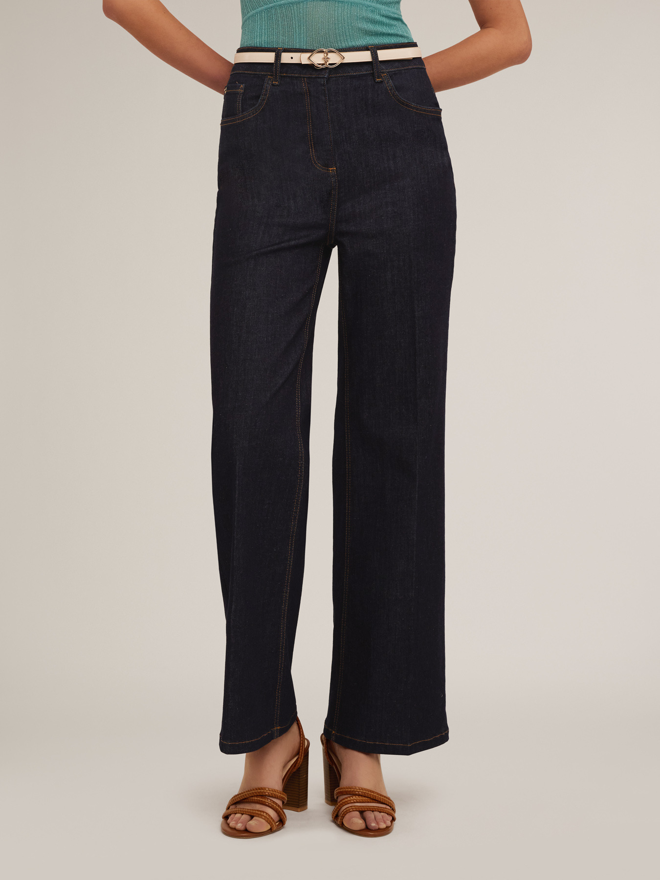 Blugi cu picior larg model Lila image number 7