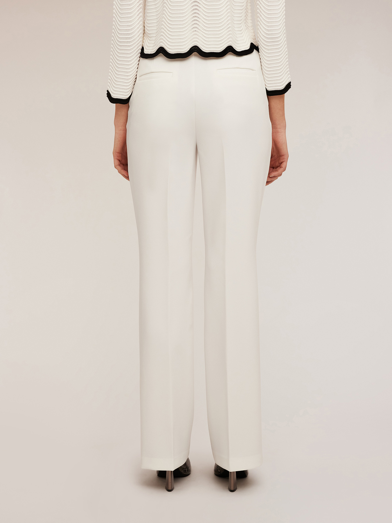 Pantal&oacute;n modelo palazzo con raya planchada image number 1