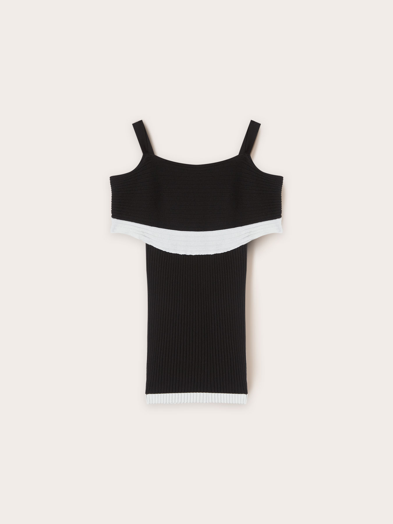 Off-shoulder ribbed sweater image number 4