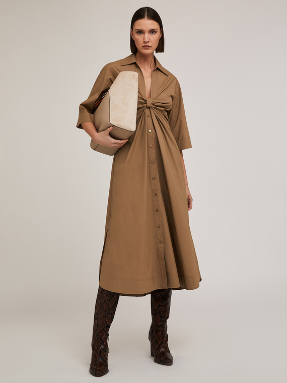 Chemisier dress with knot