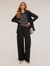 Palazzo trousers with pleats image number 0