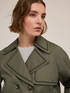 Short trench coat with openwork detail image number 2