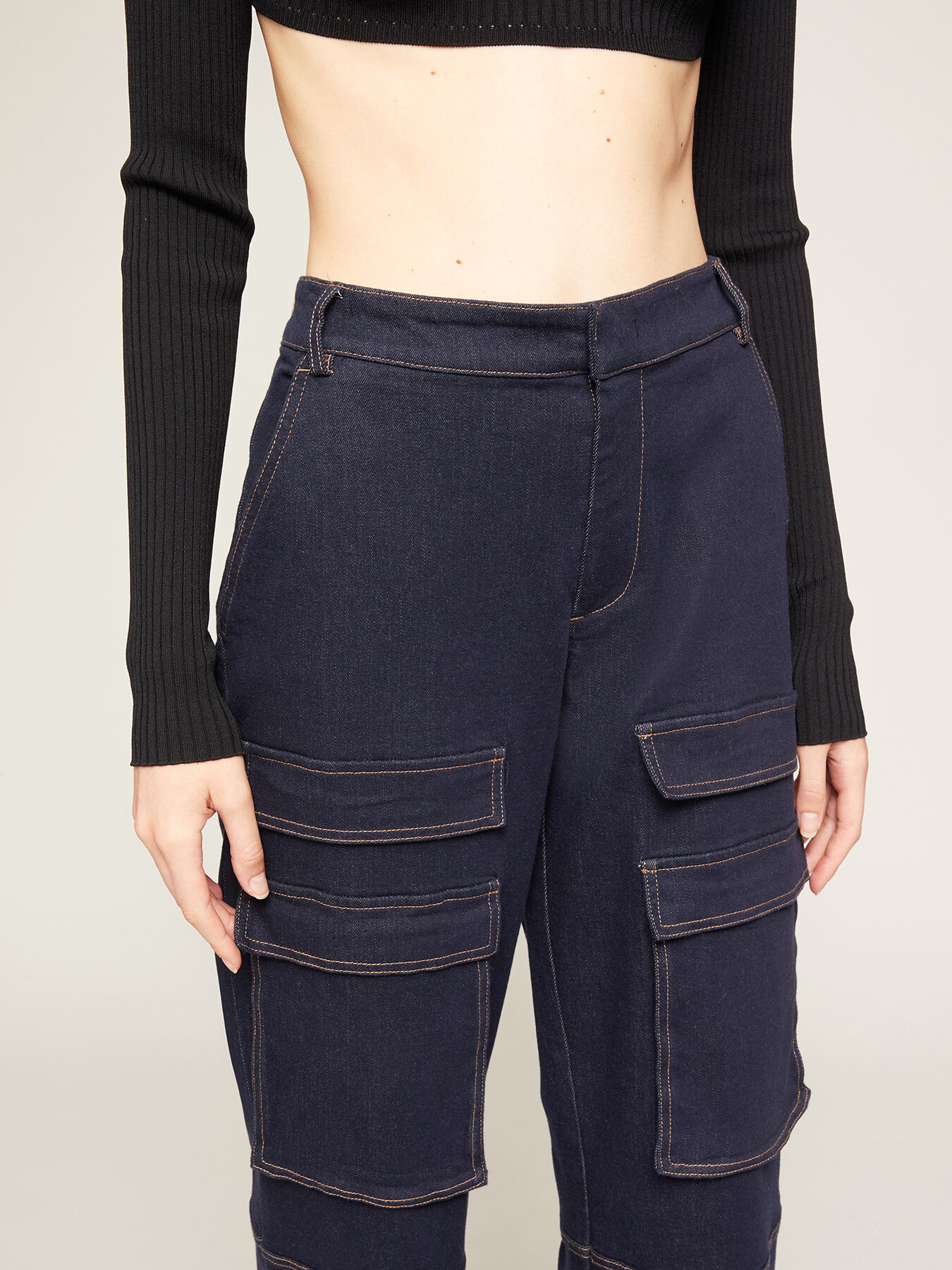 Cargohose aus Denim image number 3