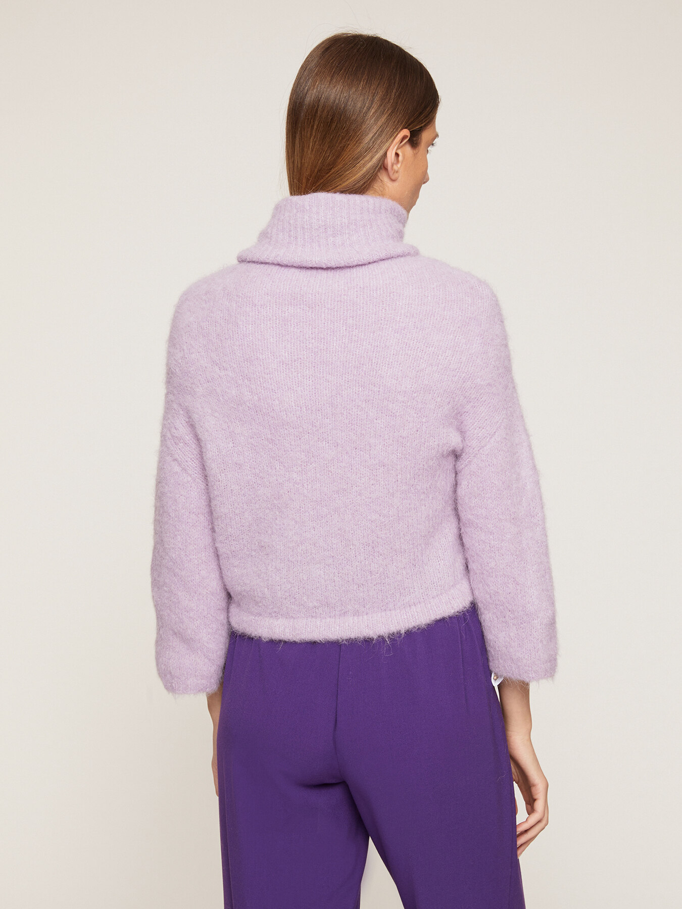 Alpaca blend turtleneck pullover image number 1