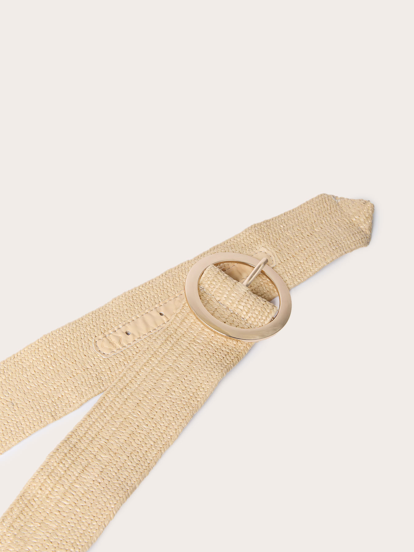 Wide woven armure cloth belt image number 2