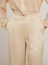 Satin palazzo trousers image number 3