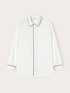 Camicia con piping e spacco posteriore image number 4