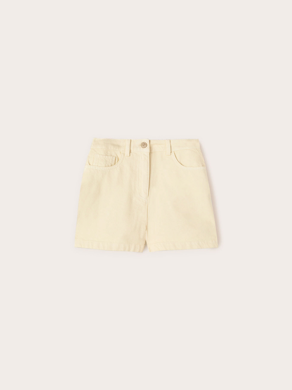 Pantalones cortos en drill de algod&oacute;n