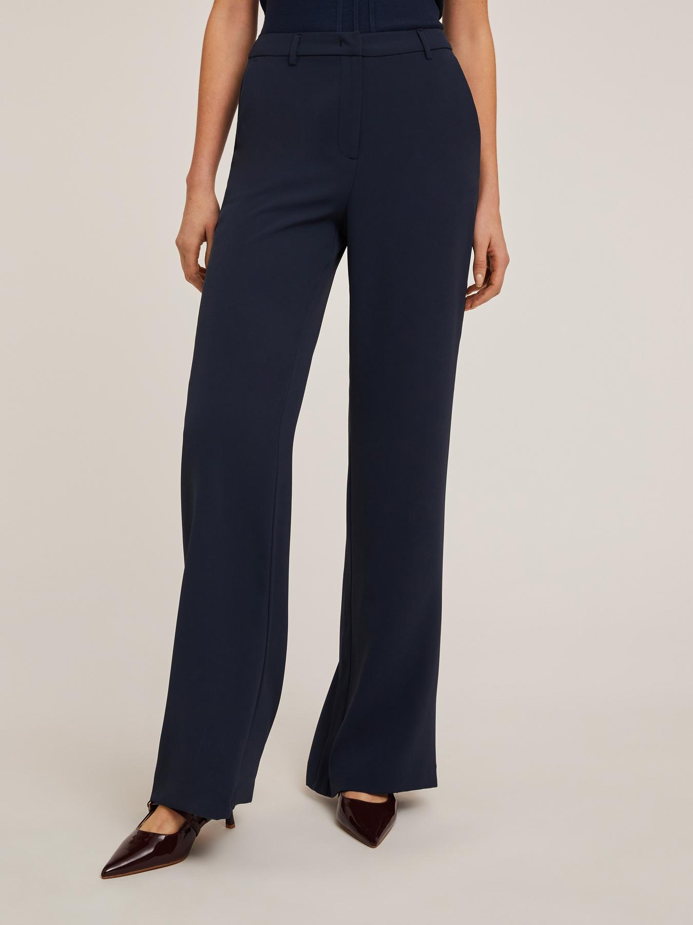 Envers satin palazzo trousers image number 0