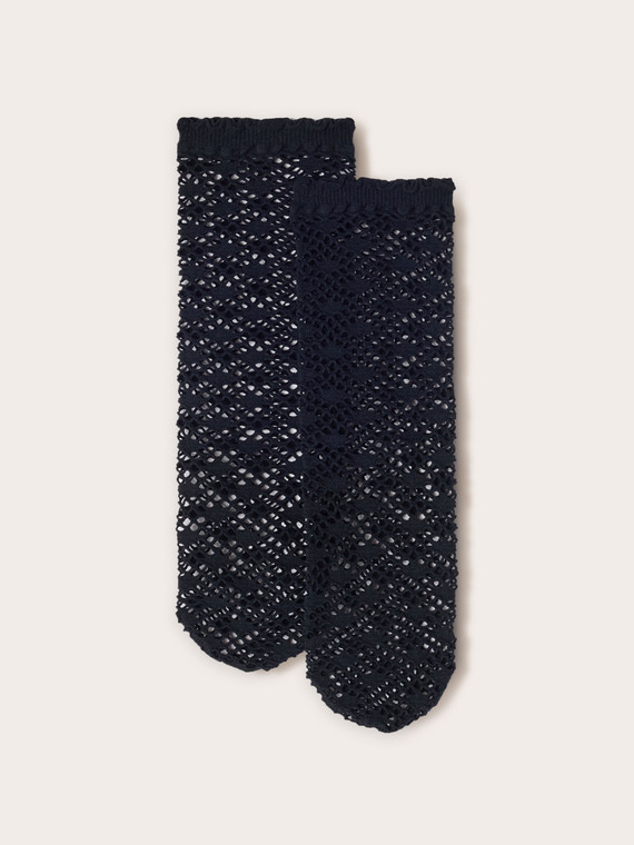 Calze corte traforate