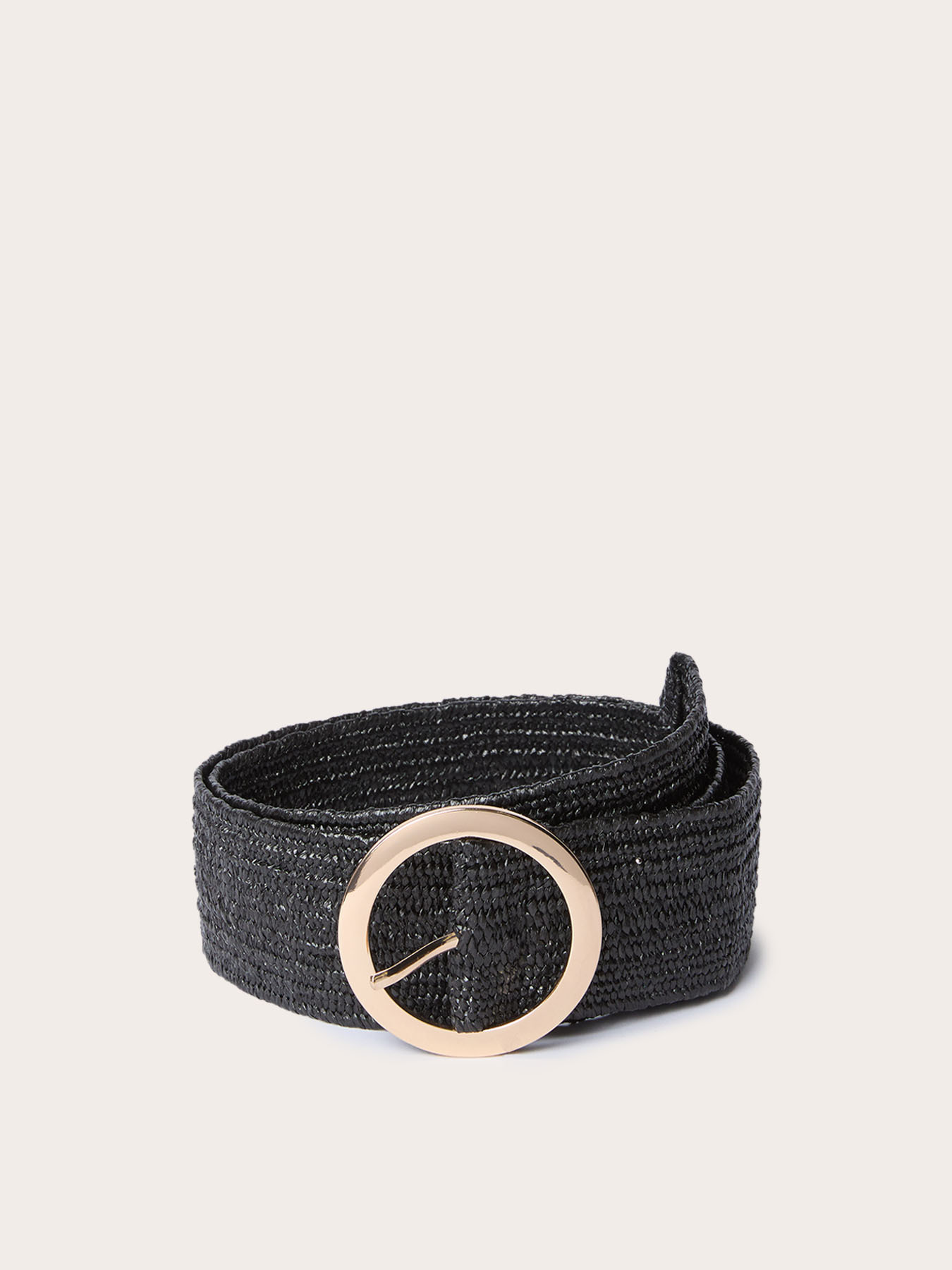 Wide woven armure cloth belt image number 1