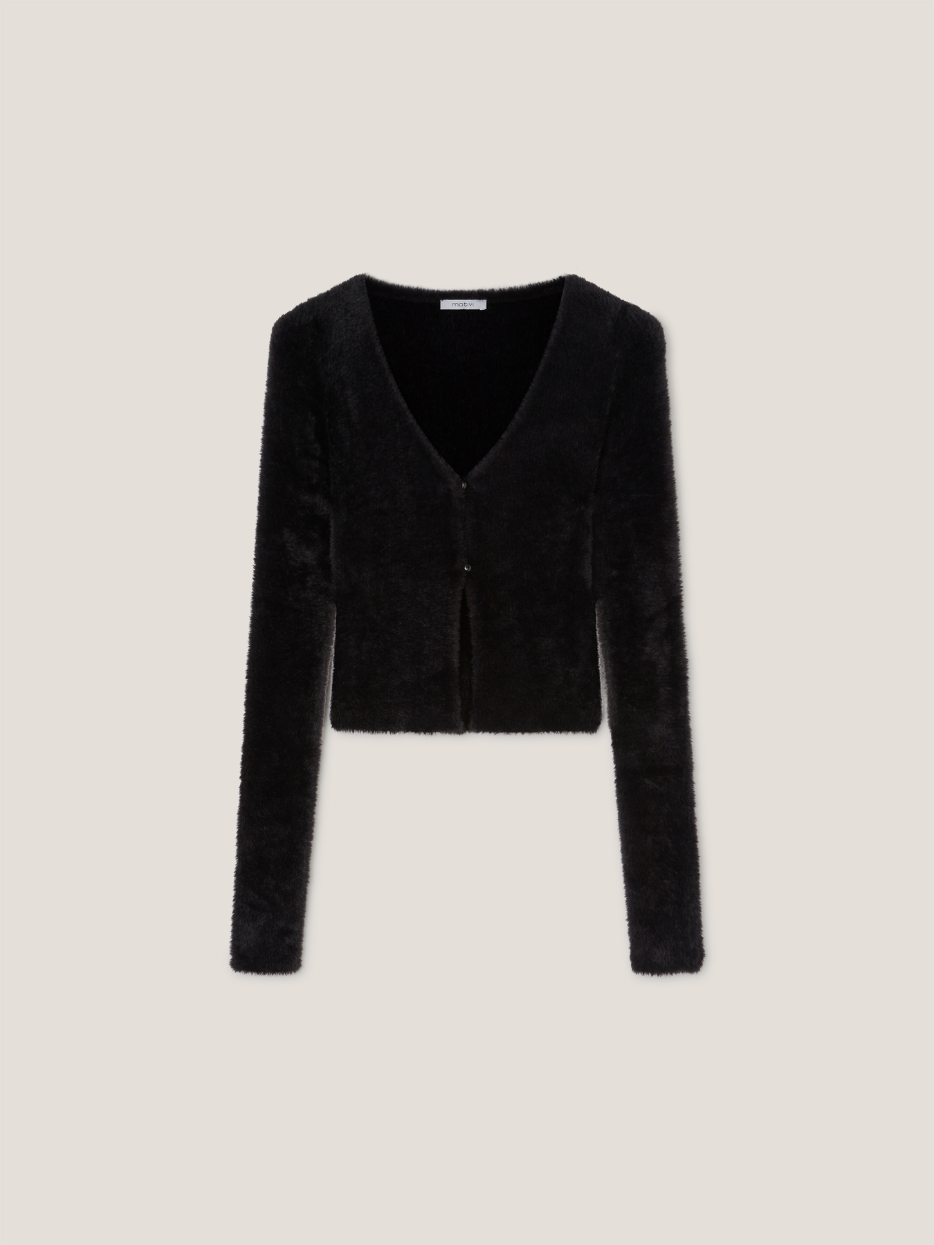 Kurzer Cardigan in Pelz-Optik image number 3