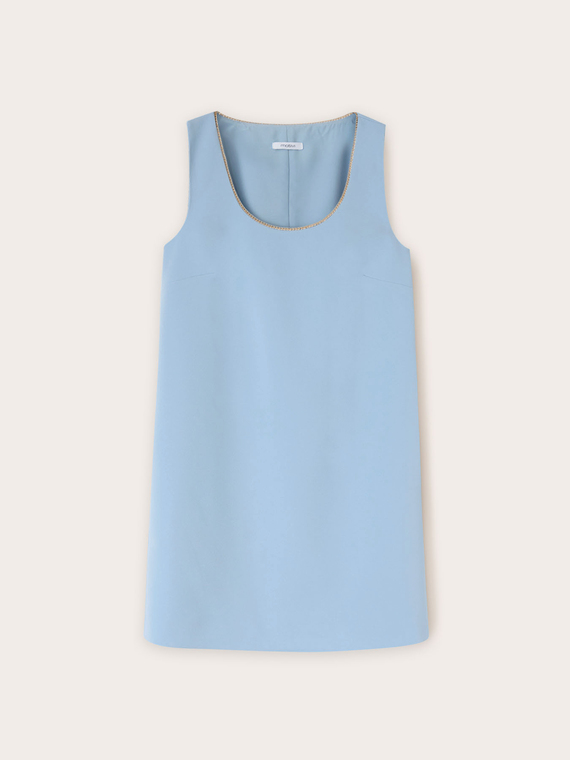 Etuikleid mit Metallketten-Detail