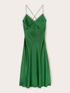 Satin midi dress image number 4