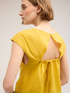 Voile blouse with back cut-out feature image number 0
