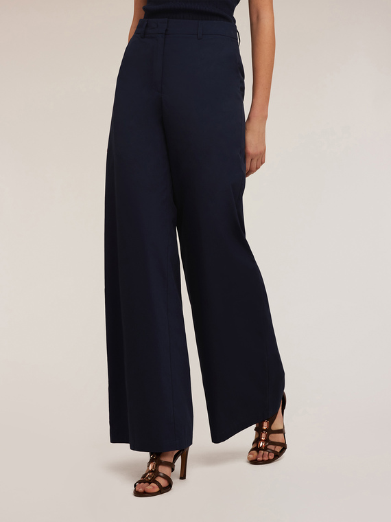 Cotton palazzo trousers